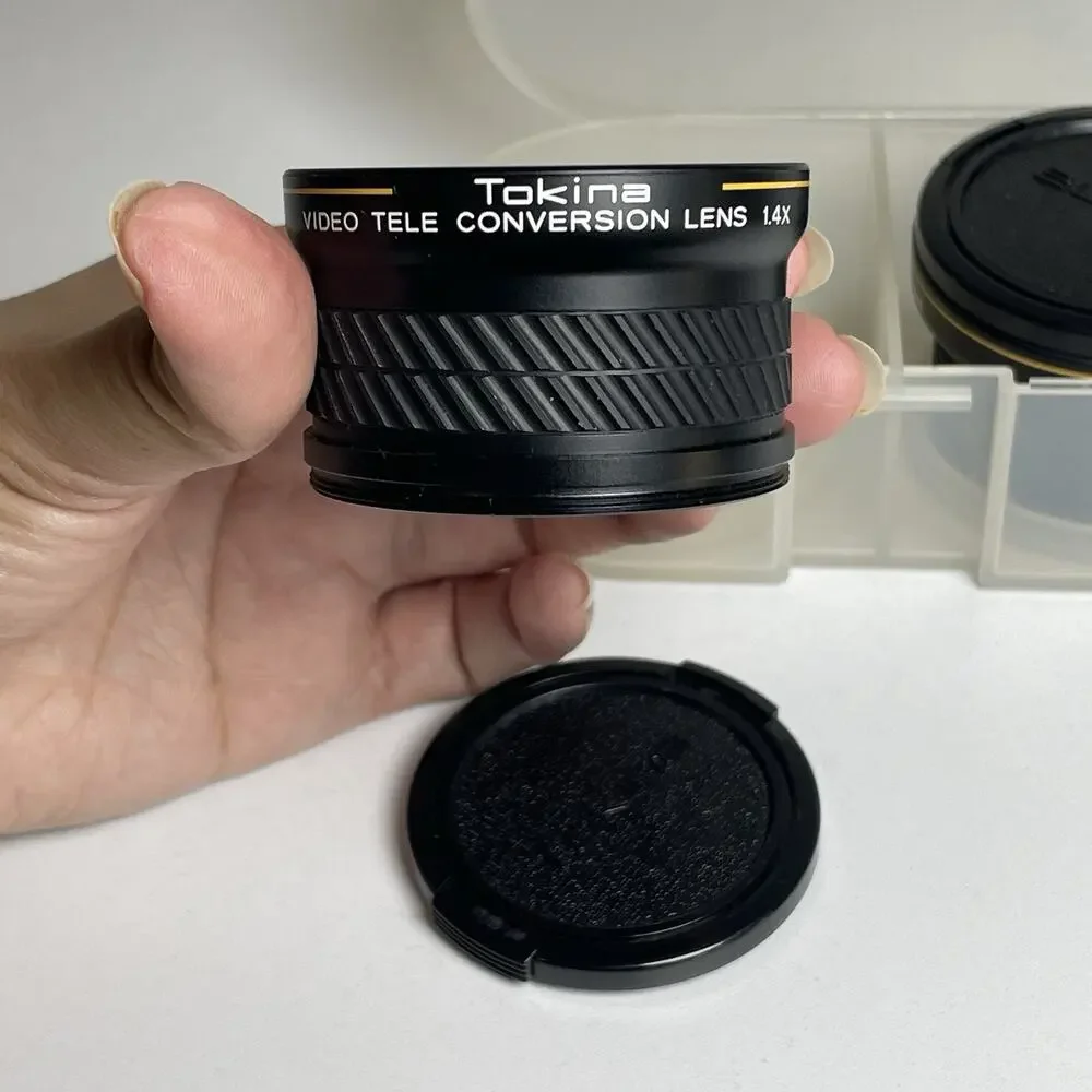 Tokina VSC-0714 Video Tele Conversion Camera Lens 0.7X & 1.4X Japan